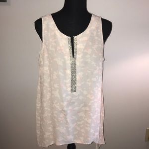 EUC Juicy Coutour flowy Rhinestone tank Large